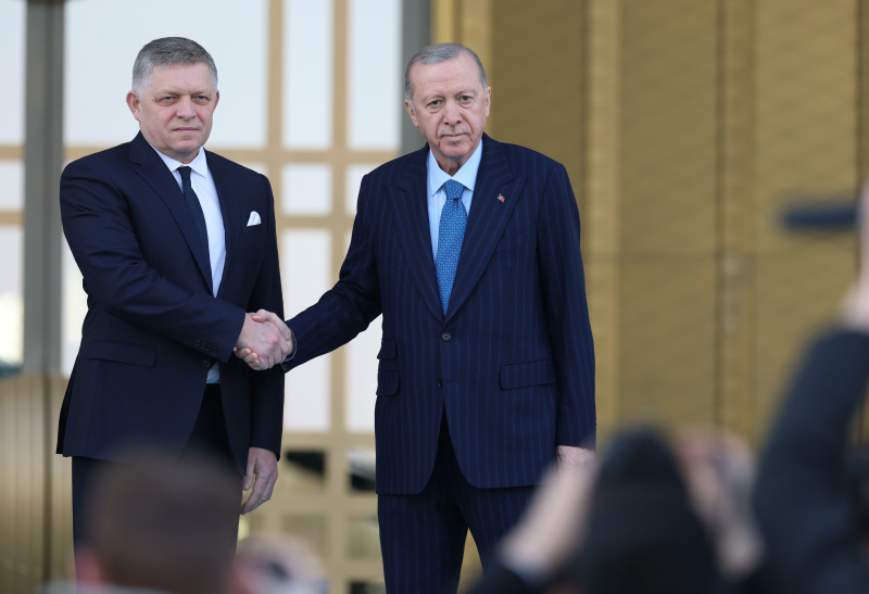    Реджеп Тайип Эрдоган и Роберт Фицо. Фото: Mustafa Kaya/Globallookpress