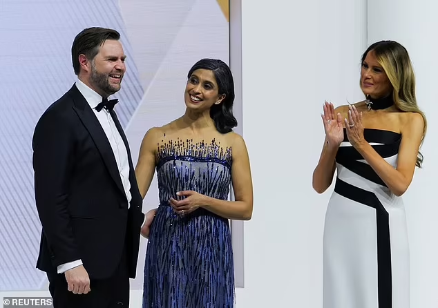 Вице-президент США Джей-Ди Вэнс, его жена Уша Вэнс и первая леди США Мелания Трамп