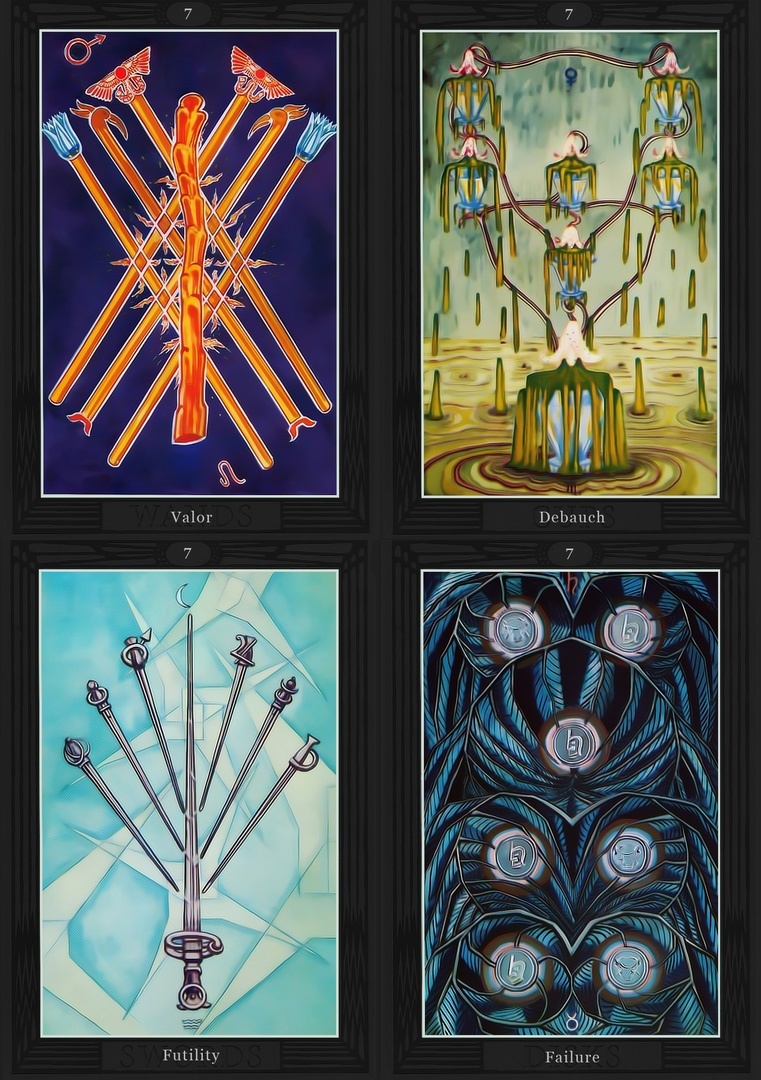 Семёрки «Таро Тота»