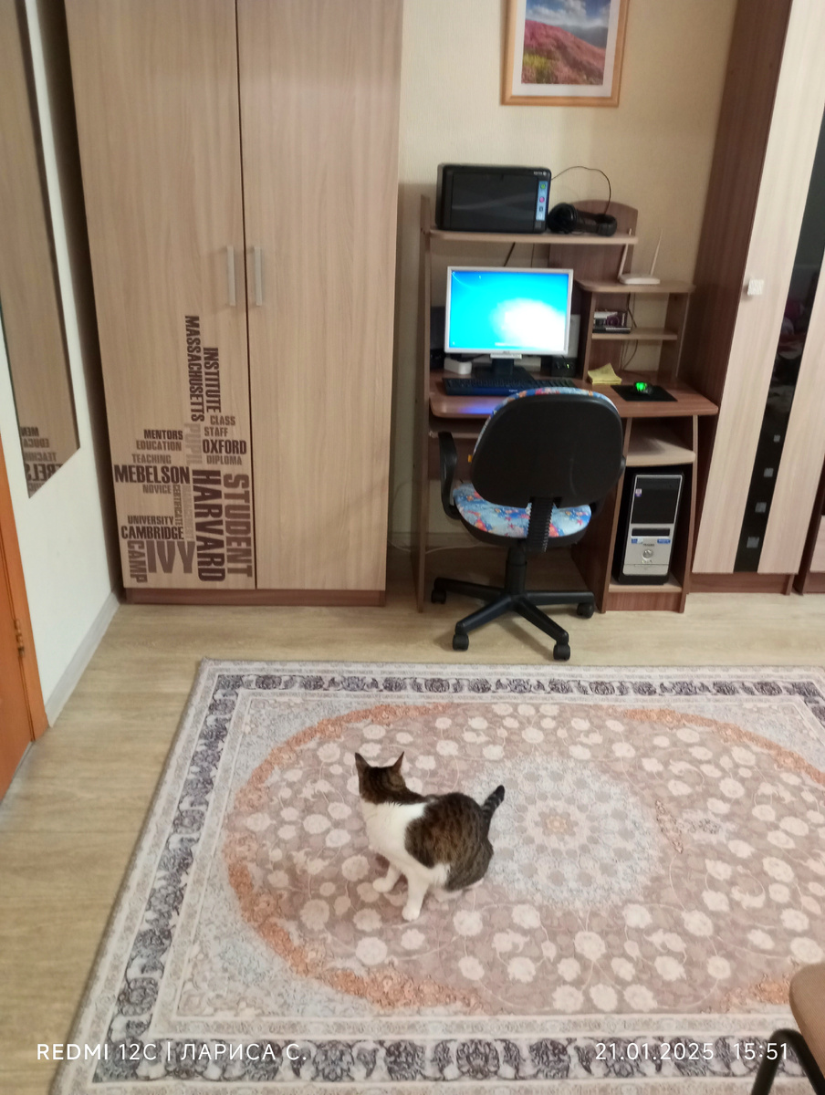 Вид из коридора.