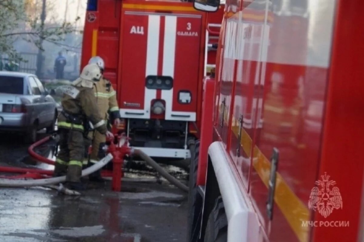    В Самаре произошёл пожар в административном здании на улице Буянова, 16