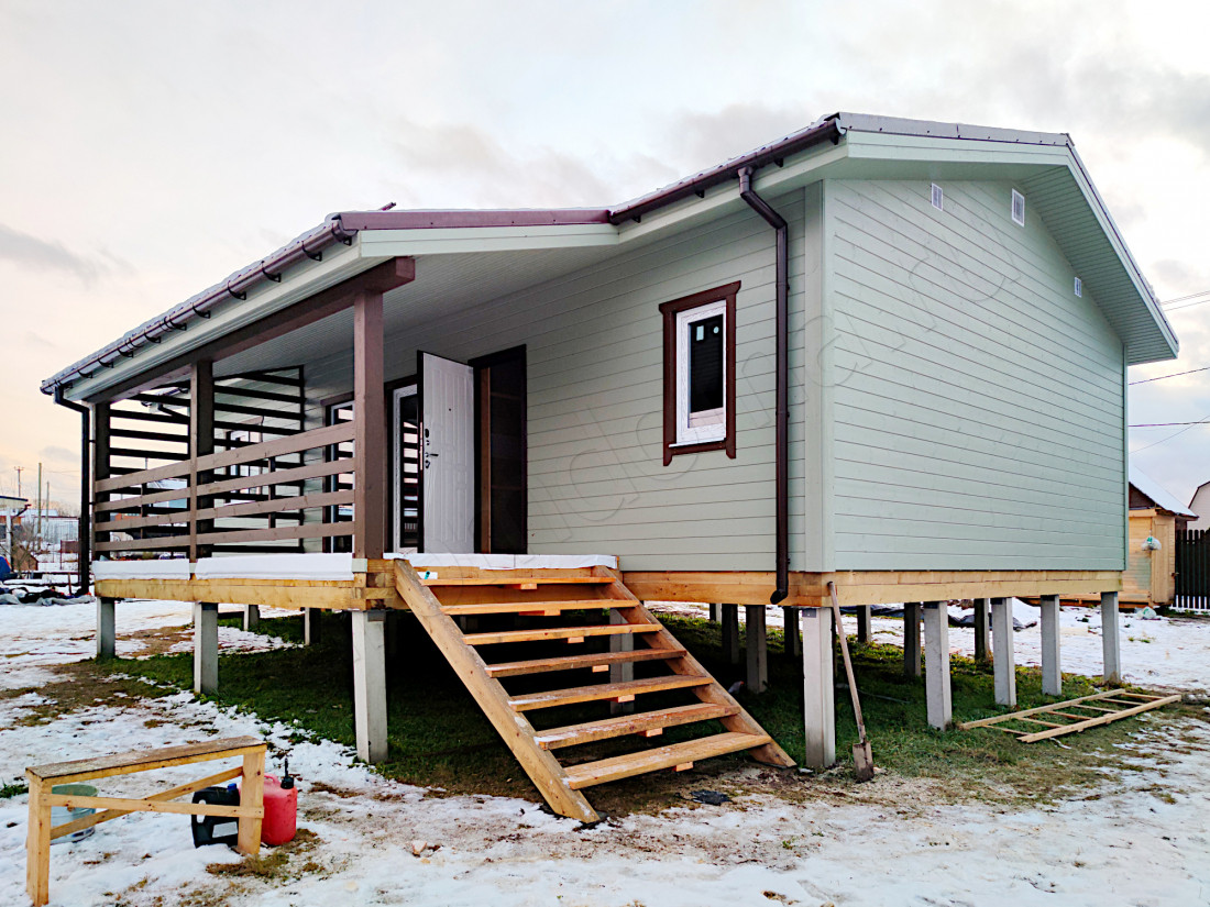 Каркасный дом в посёлке Ольшаники