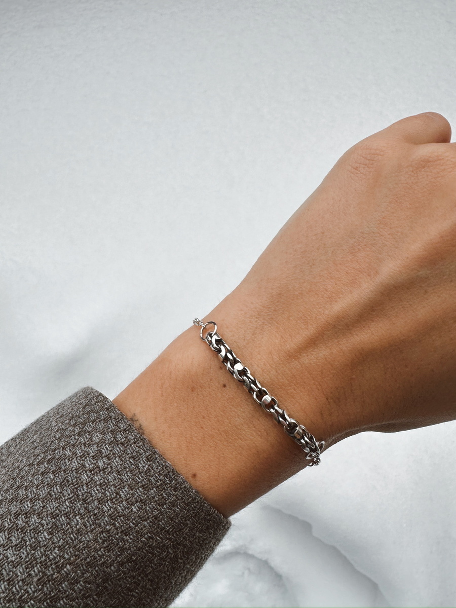 Серебряный браслет «Метаморфоза»