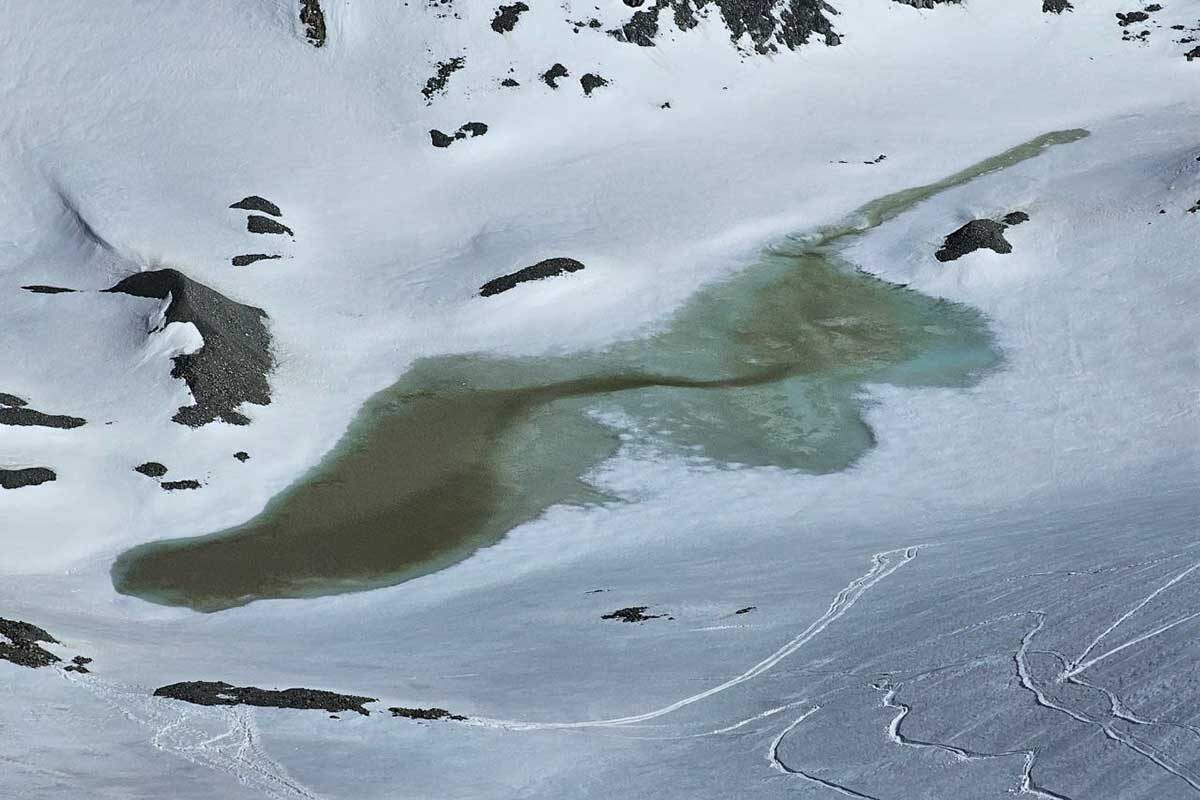 Александр Ерофеев / ТГУ📷Озеро, появившееся в результате таяния ледника