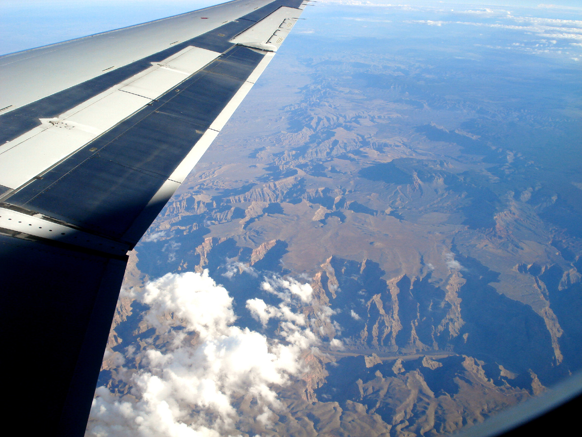 Большой каньон с самолета