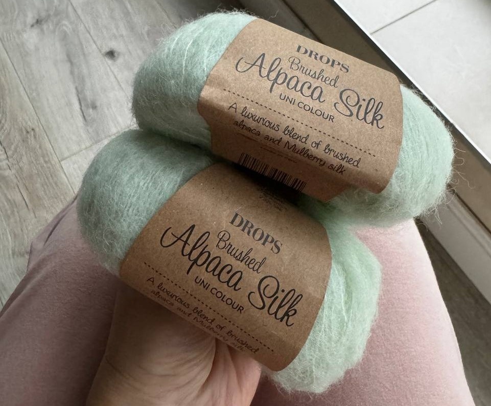 Пряжа Drops Brushed Alpaca Silk, цвет 33.