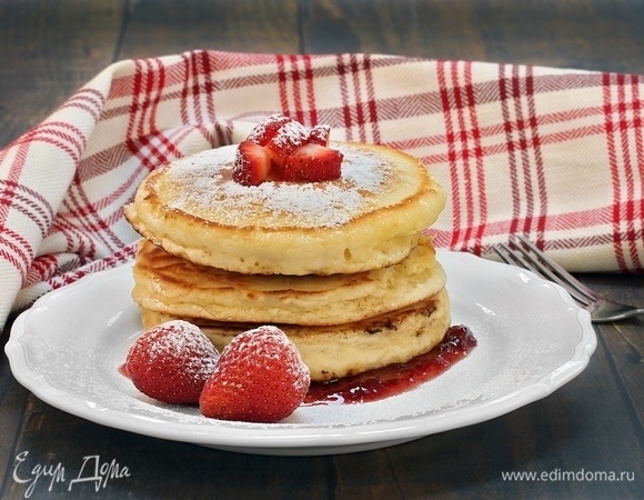 Пышные оладьи на кефире