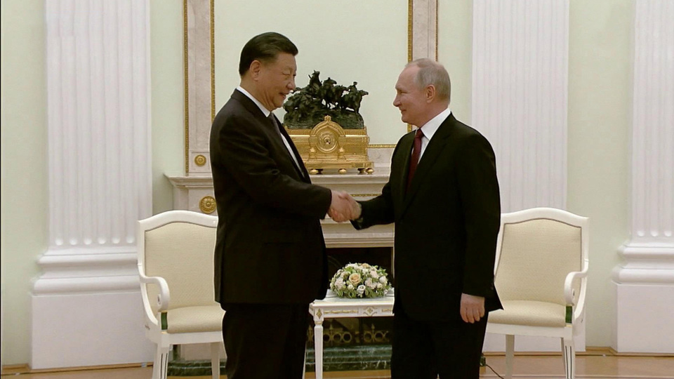 В.В. Путин и председатель Китая Си Дзиньпин
