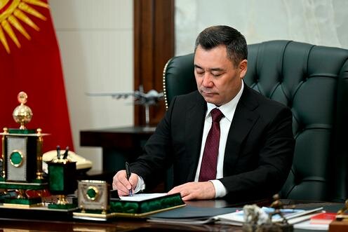 Садыр Жапаров. Фото с сайта president.kg