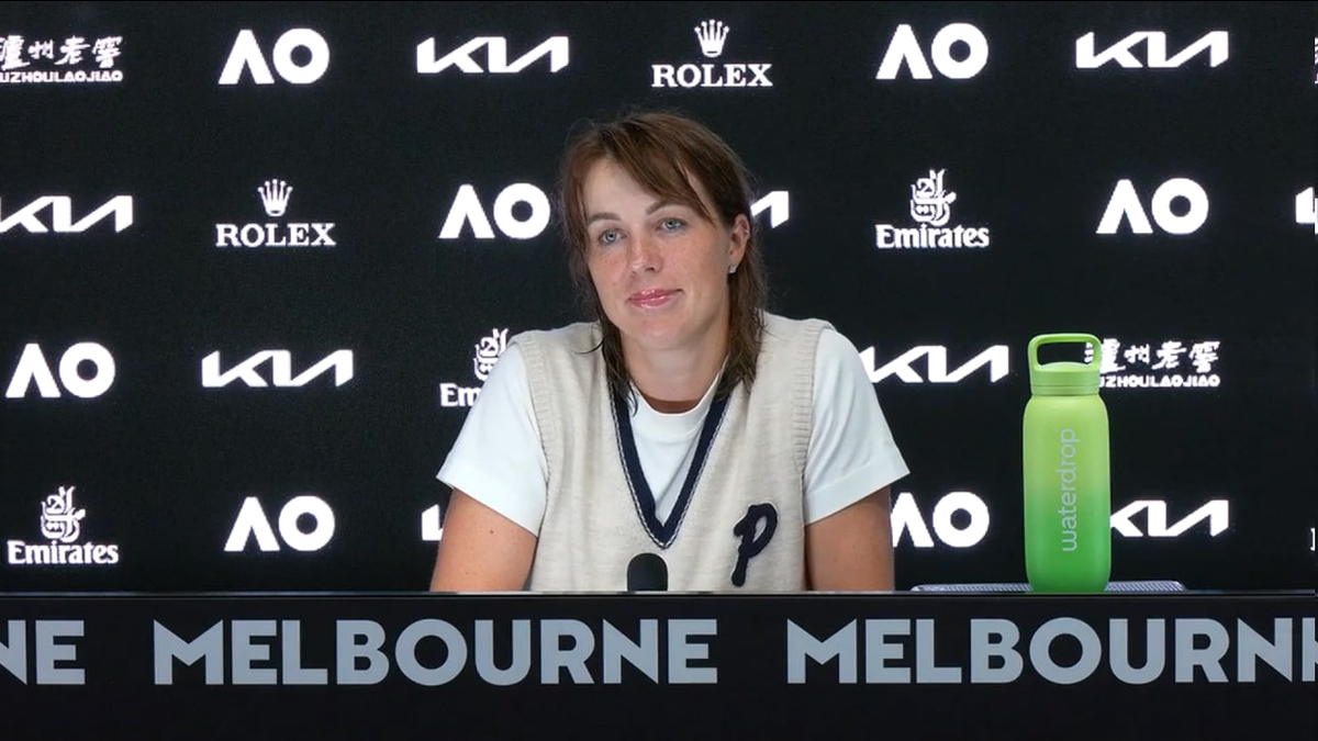 Анастасия Павлюченкова на пресс-конференции Australian Open / Источник: ausopen.com