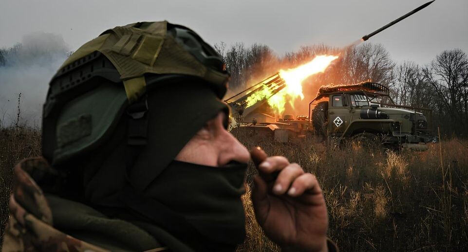    Боевая работа РСЗО «Град» группировки «Запад» на Краснолиманском направлении СВО / РИА «Новости»