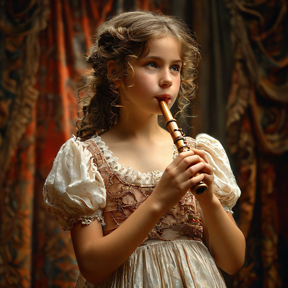 Девочка с флейтой