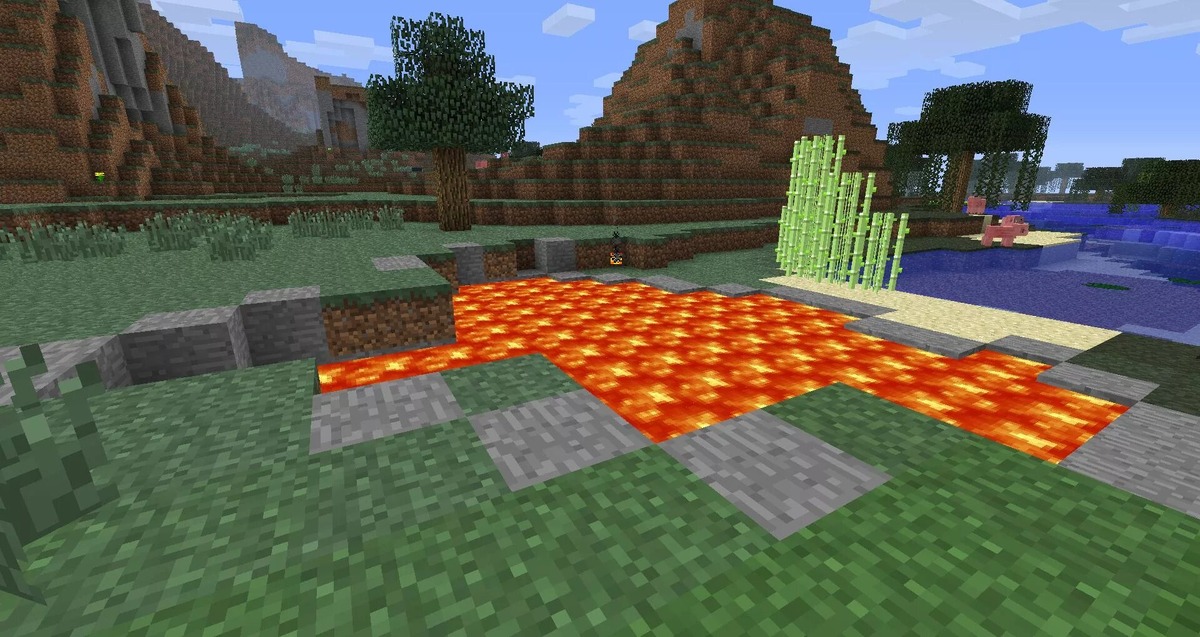 Озеро лавы.