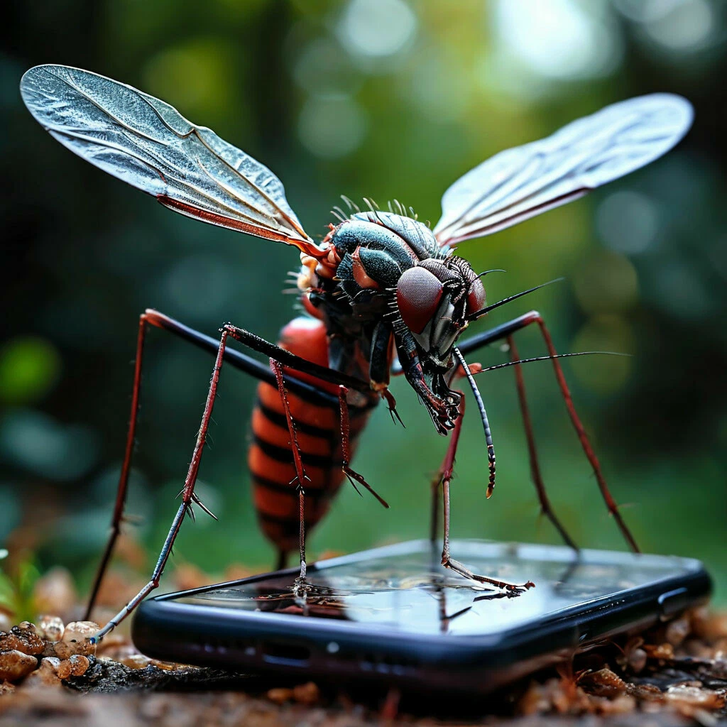 какой-то гибрид комара, мухи и осы получился :)