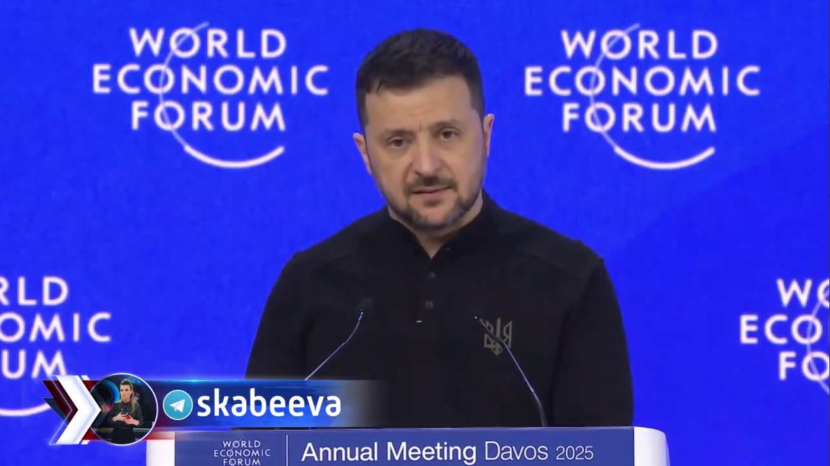    Кадр с выступления Зеленского с Telegram-канала "Скабеева"