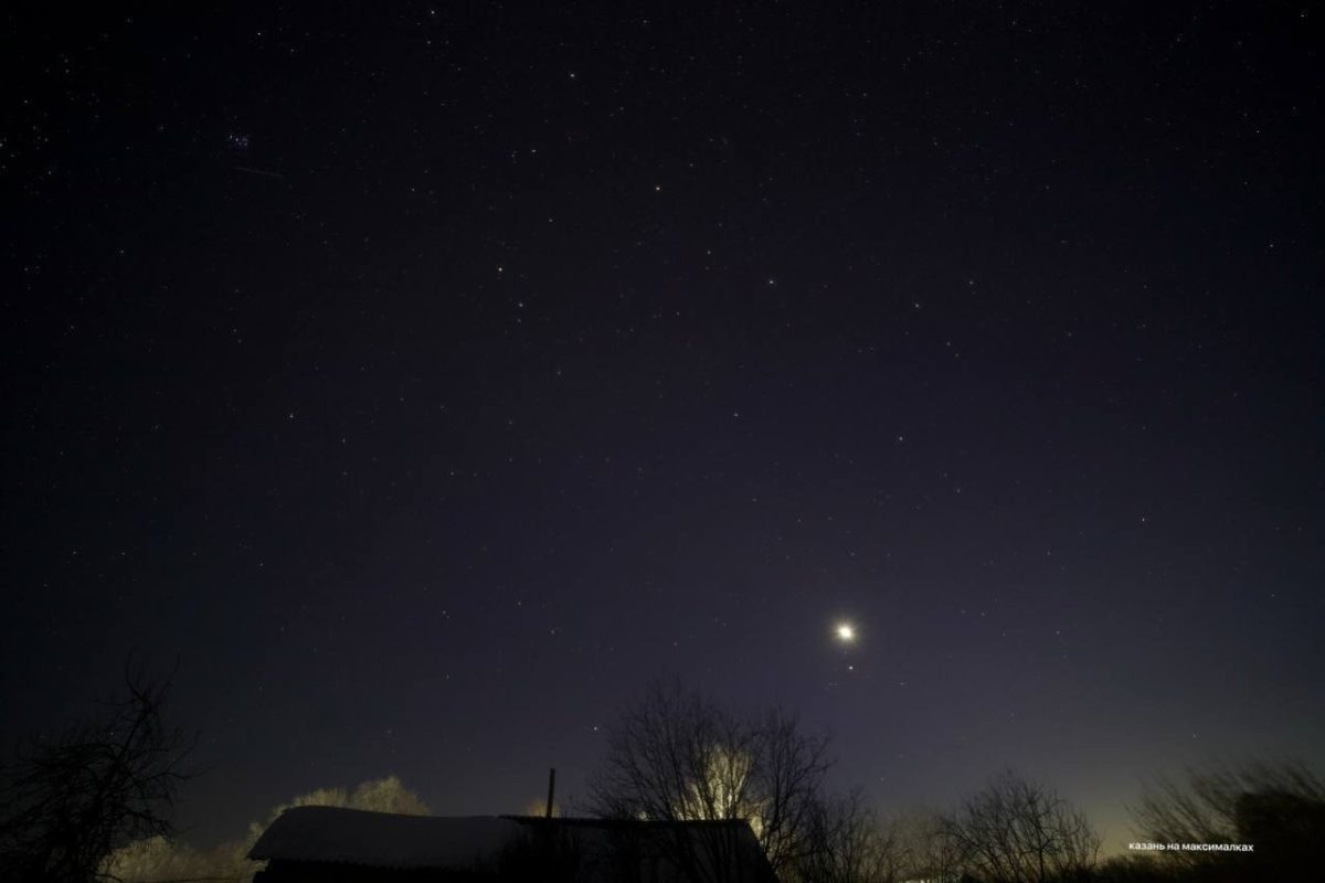    Венера, Марс, Юпитер и Сатурн выстроились в одну линию