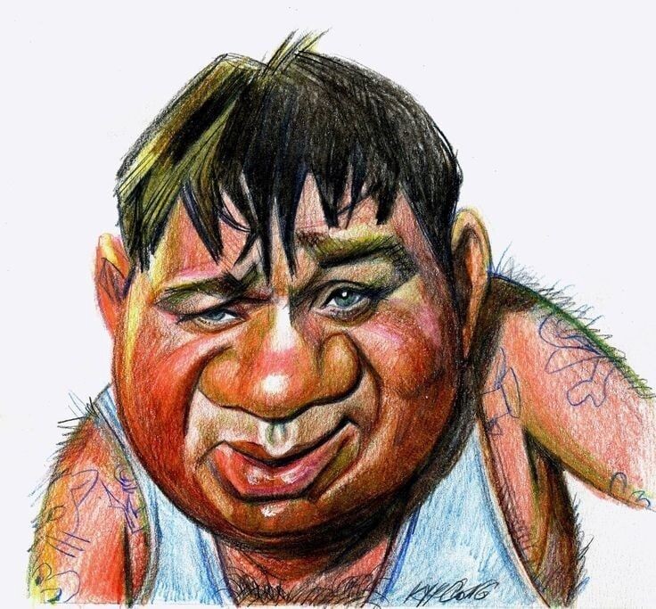  " КАКАЯ ОТВРАТИТЕЛЬНАЯ РОЖА!!! " ШАРЖ НА СОВЕТСКОГО И РОССИЙСКОГО АКТЕРА ЕВГЕНИЯ ЛЕОНОВА ОТ ХУДОЖНИКА- КАРИКАТУРИСТА КОНСТАНТИНА КУКСО