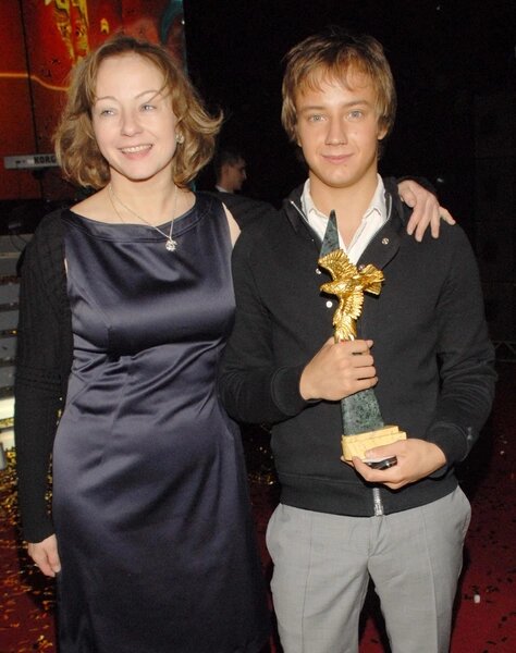 Евгения Добровольская с сыном Степаном
