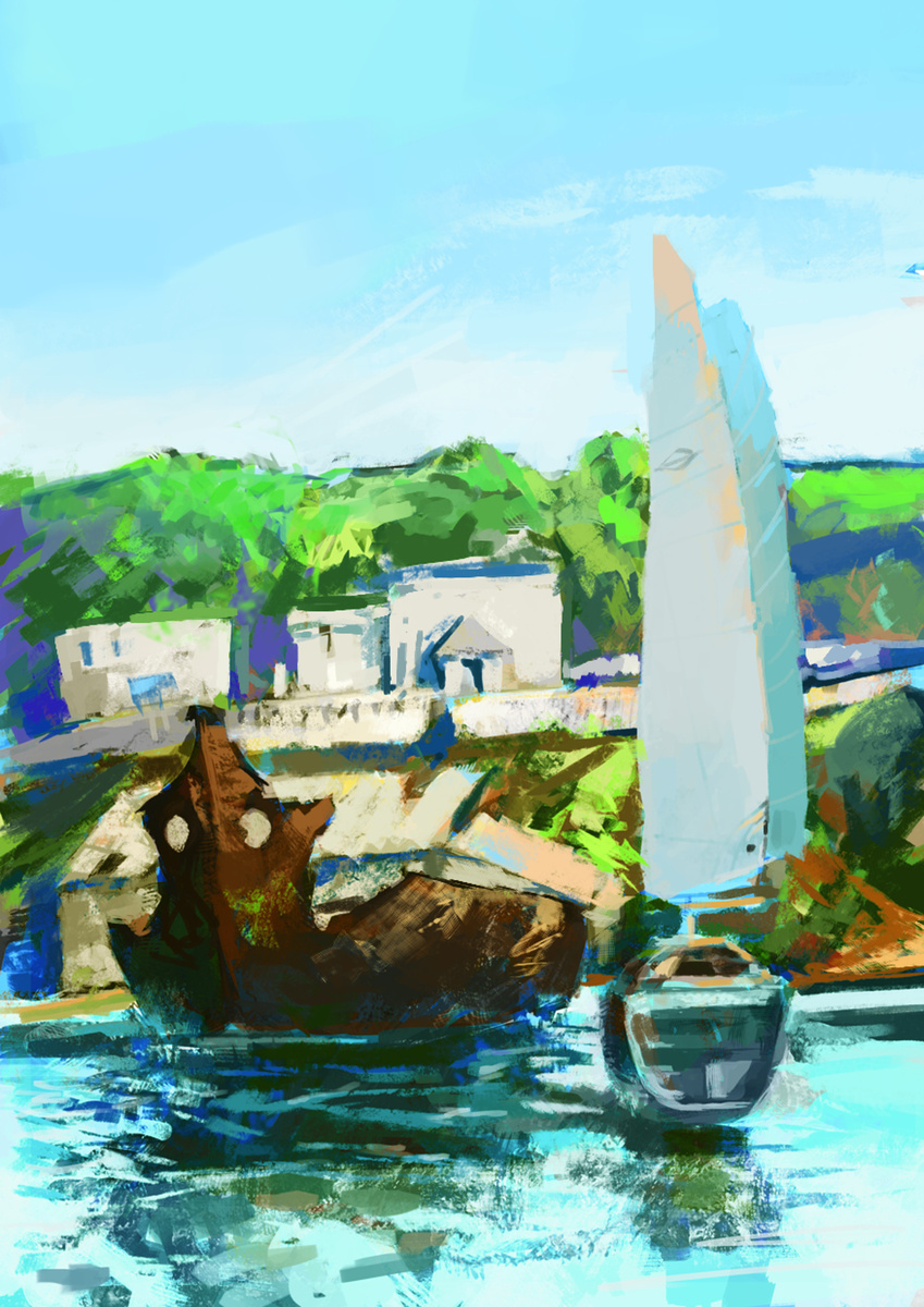 Иллюстрация Матеосьяна Ивана к книге "Долгая дорога домой"