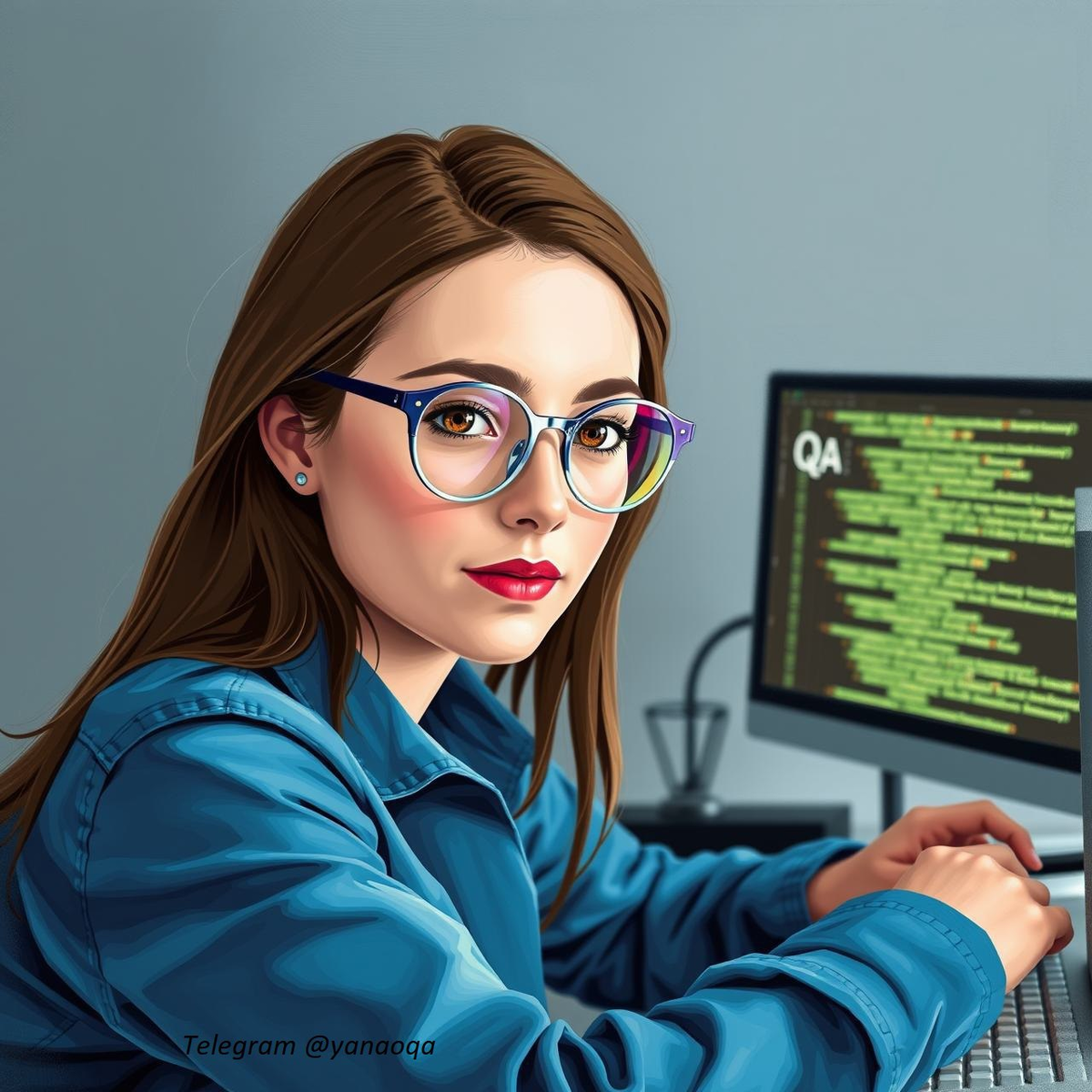 Тестировщица за работой