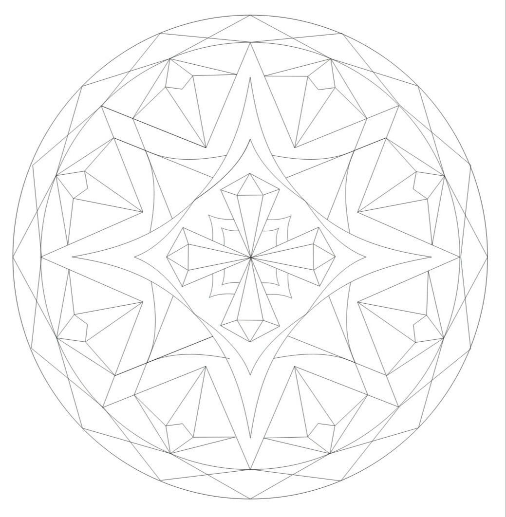 Мандала для раскрашивания