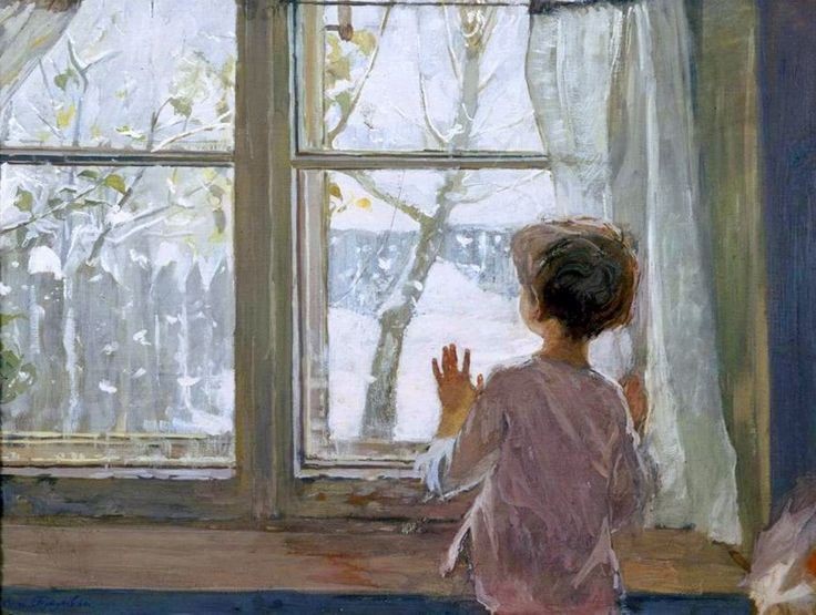 Сергей Тутунов "Зима пришла. Детство", 1960 год.