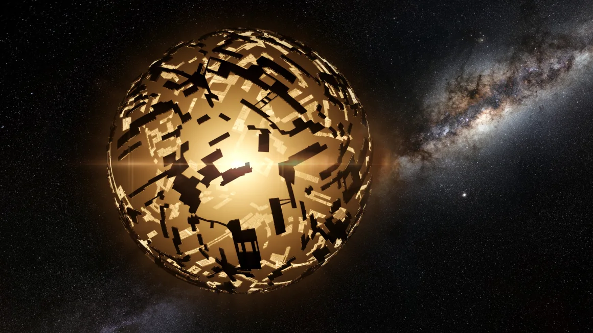 Фримен Дайсон предположил, что гипотетические инопланетные мегаструктуры будут испускать инфракрасное излучение, и поиск этого побочного эффекта может стать эффективным методом поиска внеземной жизни. 3D-иллюстрация Getty Images