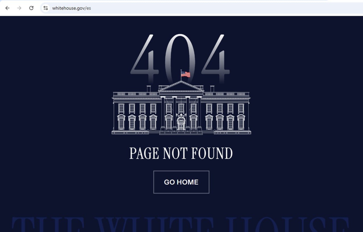 Испаноязычная версия сайта Белого дома исчезла после инаугурации Трампа  