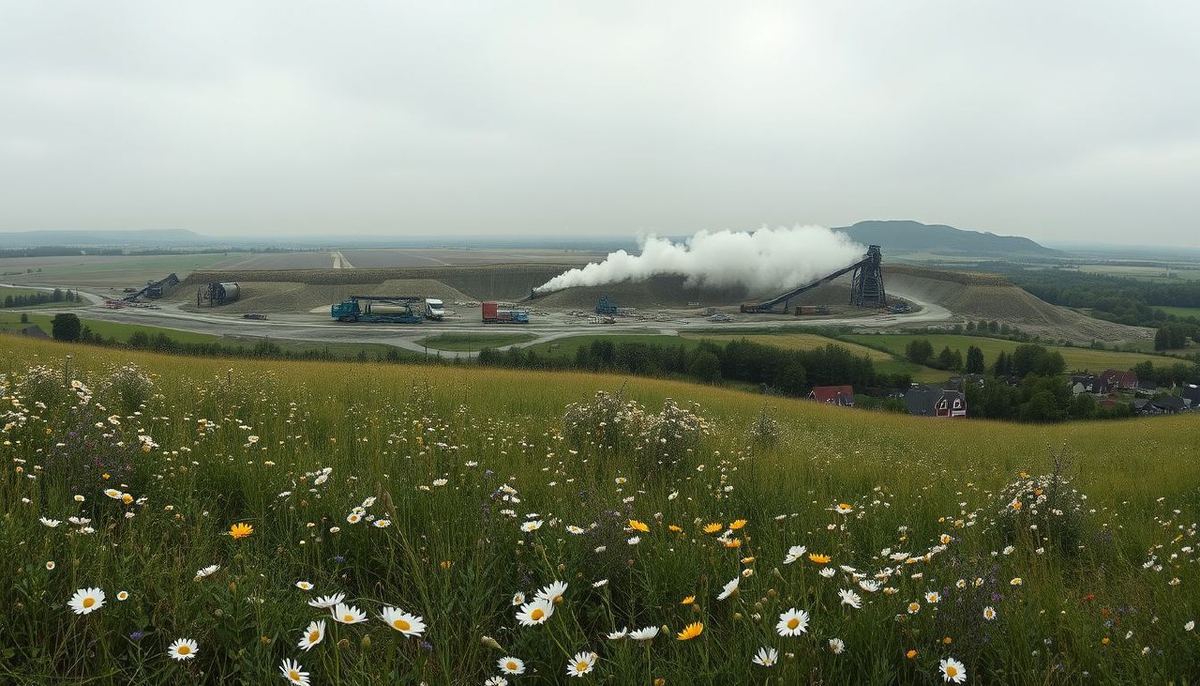 Панорамный вид с холма на деревню Ольховку.