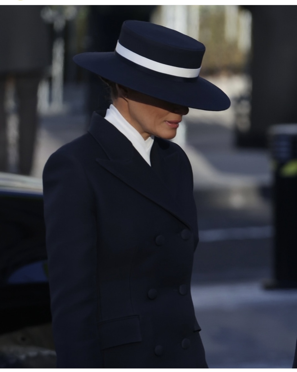 Жена президента Мелания Трамп на инаугурации 21.01.25