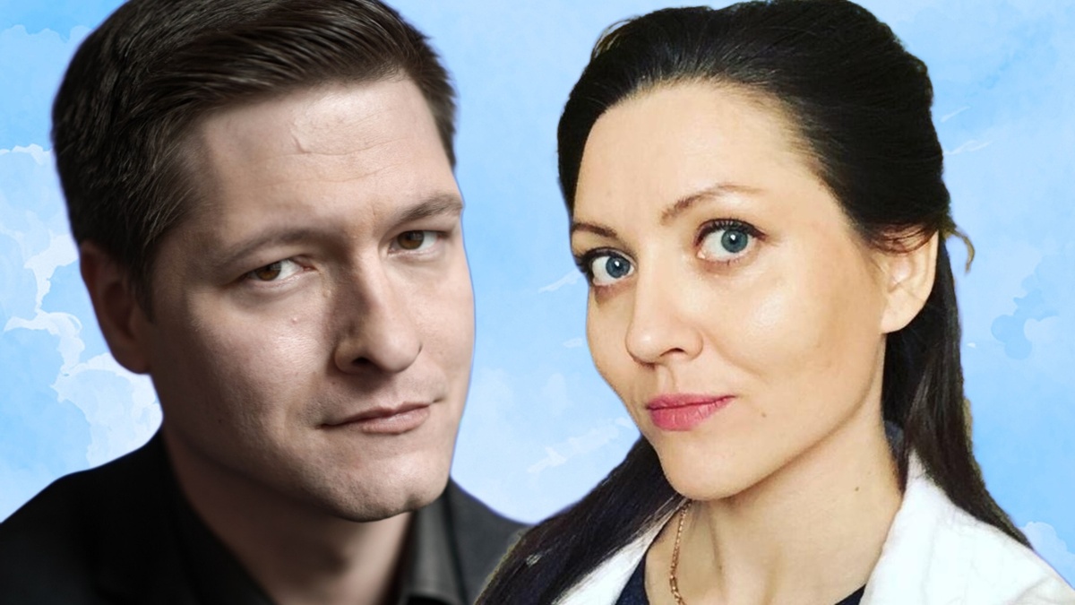Актер Виталий Бисеров и его жена Майя Бисерова. Коллаж. Автор: Елена Д.