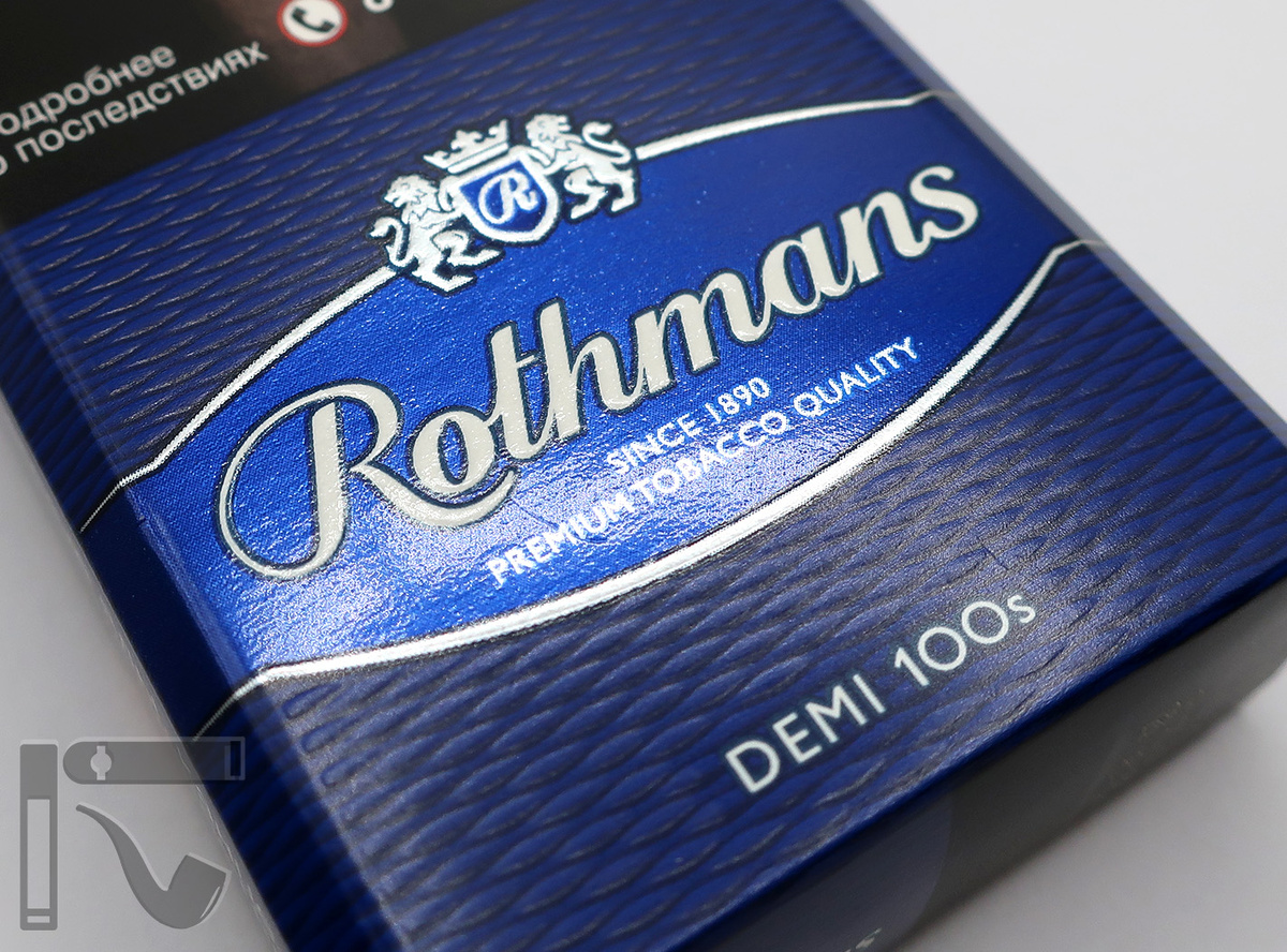 Сигареты Rothmans Demi 100's. Фото: © канал "Уголок Курильщика"