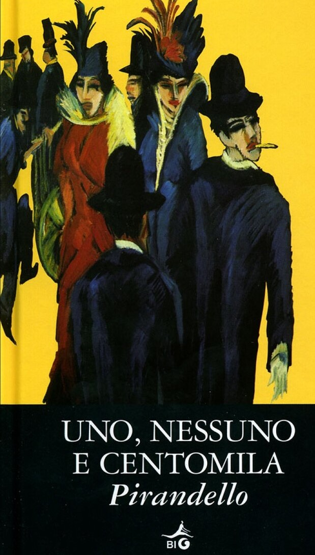 Обложка сборника произведений Пиранделло, По названию его романа "Кто-то, никто, и сто тысяч"