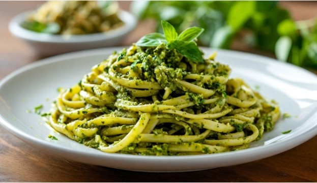 Паста с соусом песто
