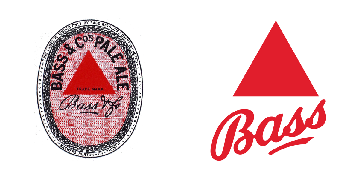 Логотипы пивоварни Bass: до и после ребрендинга