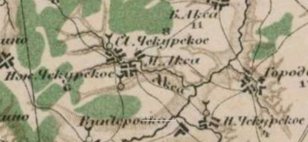 Карта Стрельбицкого, 1882 год.