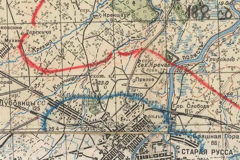 Карта района боевых действий