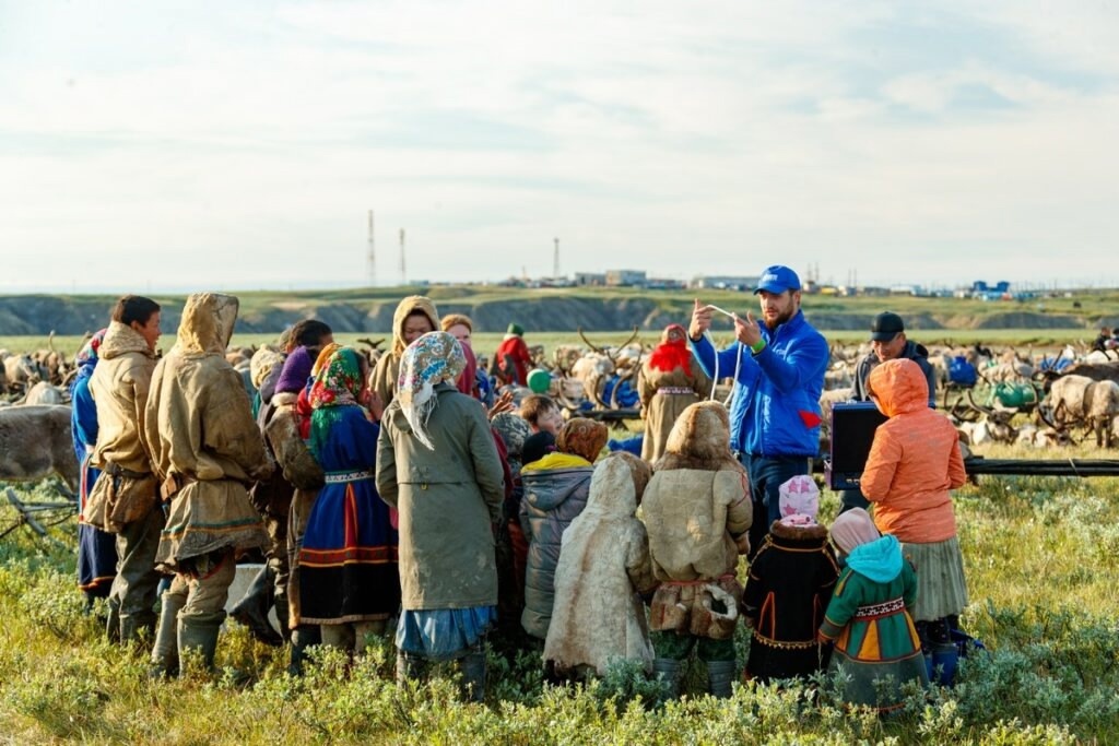 Выступление в ямальской тундре