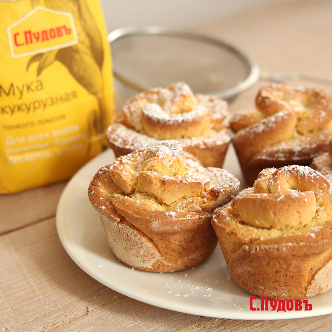 Печенье «Розочки» из кукурузной муки