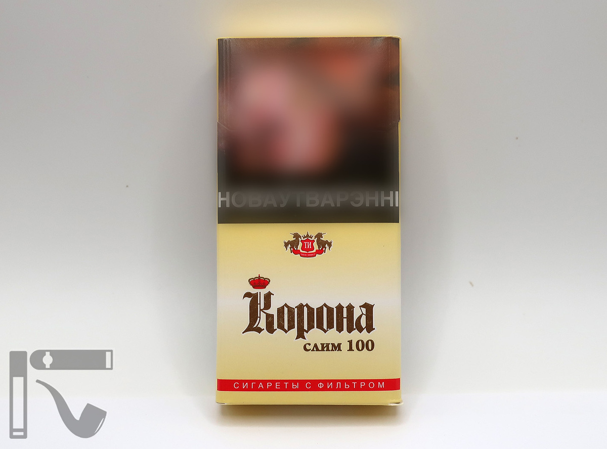 Дубль на сигареты "Корона Слим 100". Фото: © канал "Уголок Курильщика"