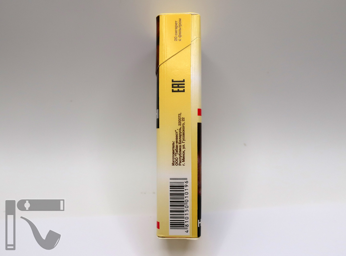 Дубль на сигареты "Корона Слим 100". Фото: © канал "Уголок Курильщика"