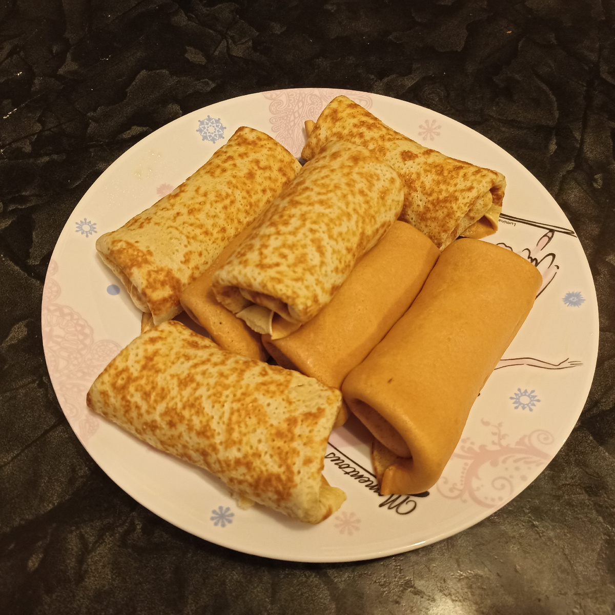 блины с мясной начинкой