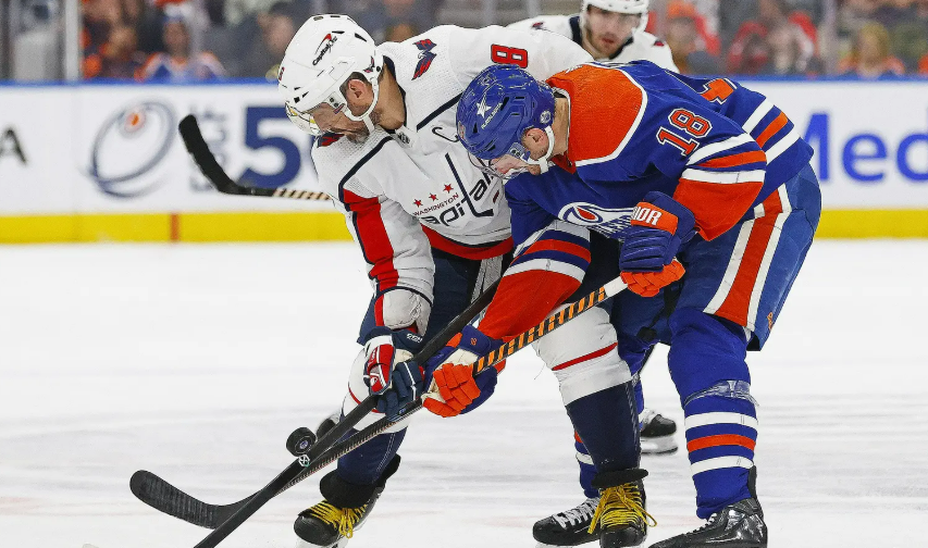 Александр Овечкин не набрал очков в матче с "Эдмонтоном". Фото: НХЛ