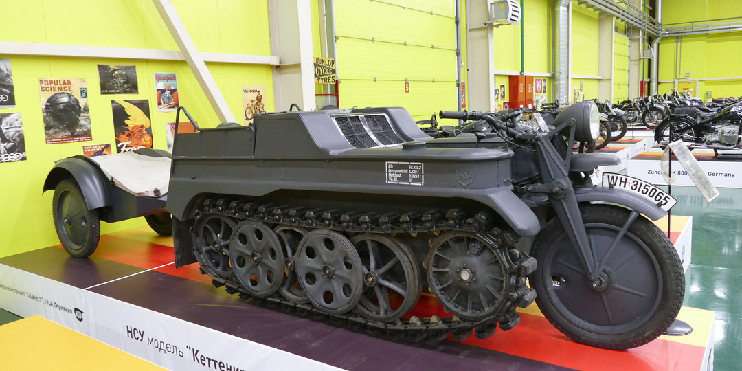 Полугусеничный немотоцикл от NSU