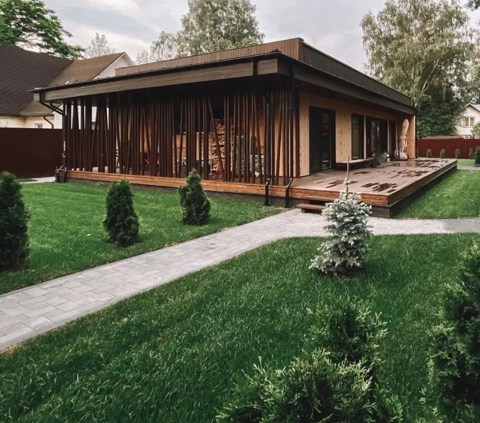 Фото завершенного деревянного дома "Некст" заказчика NATURI