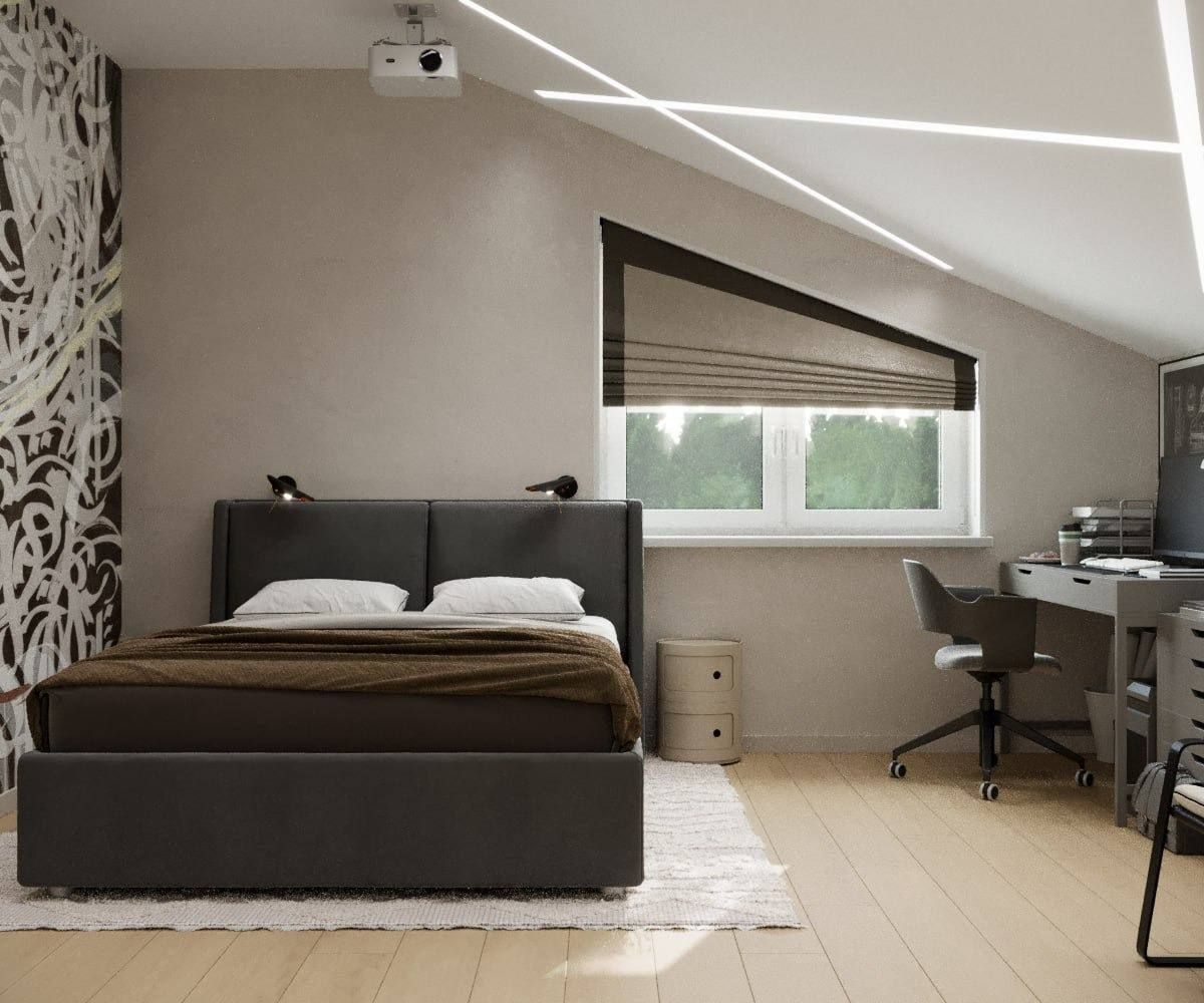 Дизайн-проект комнаты для подростка от СК "Дом мечты" 