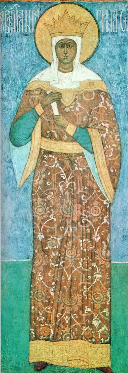 Святая равноапостольная княгиня Ольга. 17 в. Архангельский собор. Кремль.