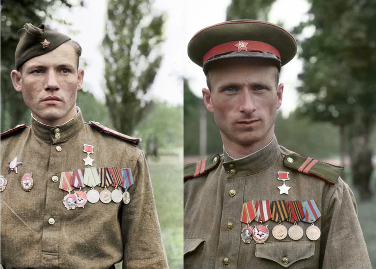 Егоров(слева) и Кантария(справа). Фото взято из открытых источников