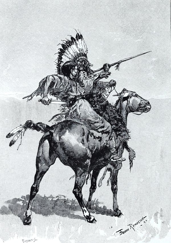 Романтическое приключение жены Старого Солнца, худ. Ф. Ремингтон