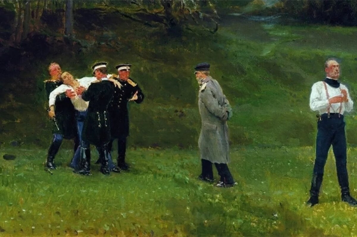    Илья Репин. «Дуэль» (фрагмент). 1897 г.